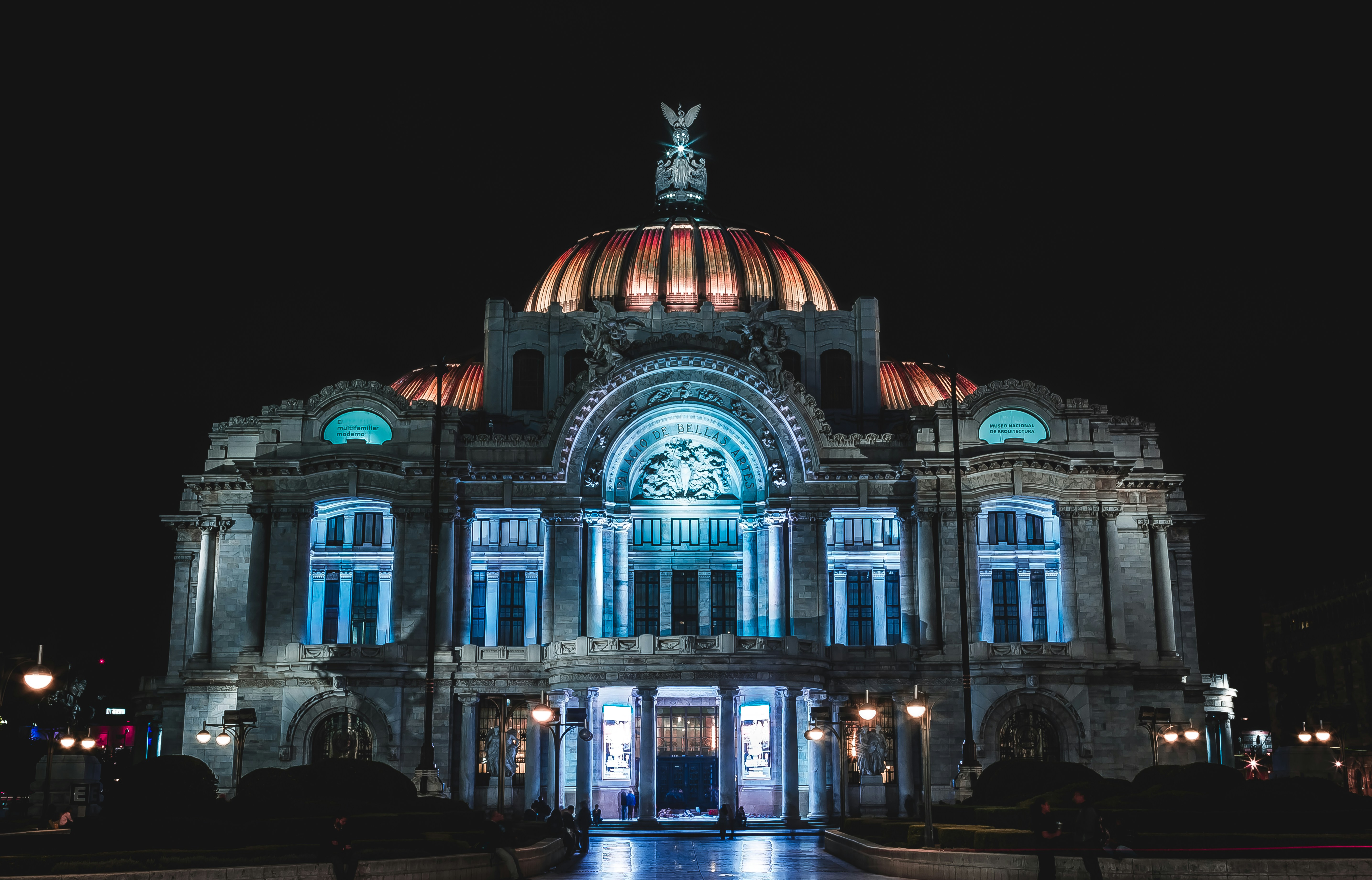Palacio de Bellas Artes at Night in Mexico City